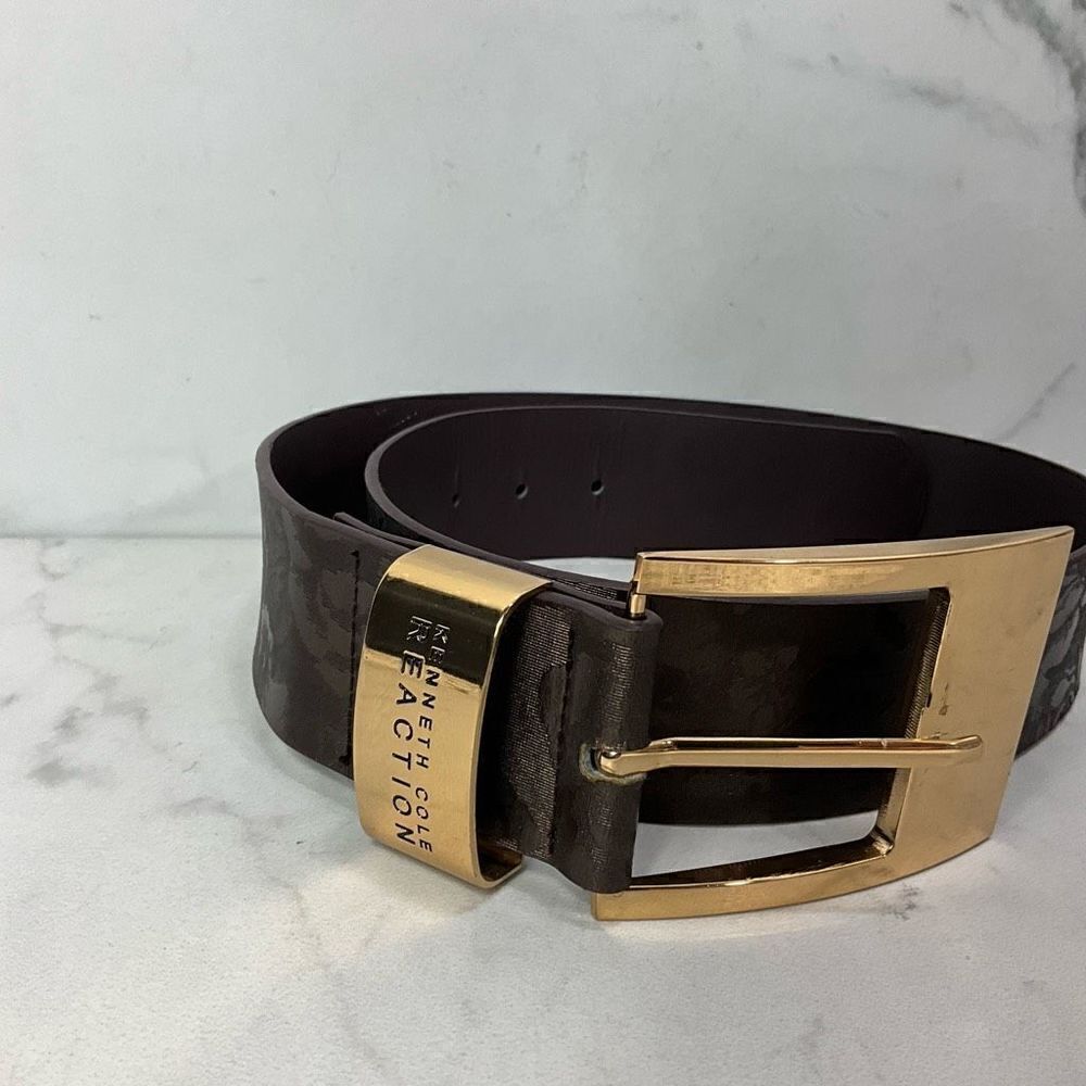 KENNETH COLE REACTION Floral Belt